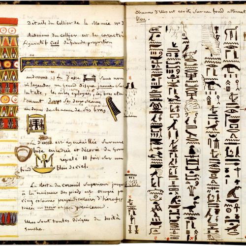 Manuscrit de la Grammaire égyptienne